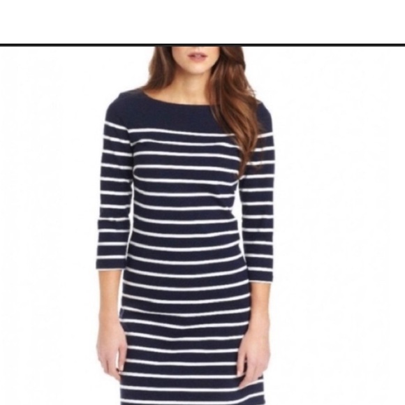 J McLaughlin Striped Dress Size L - Picture 2 of 4